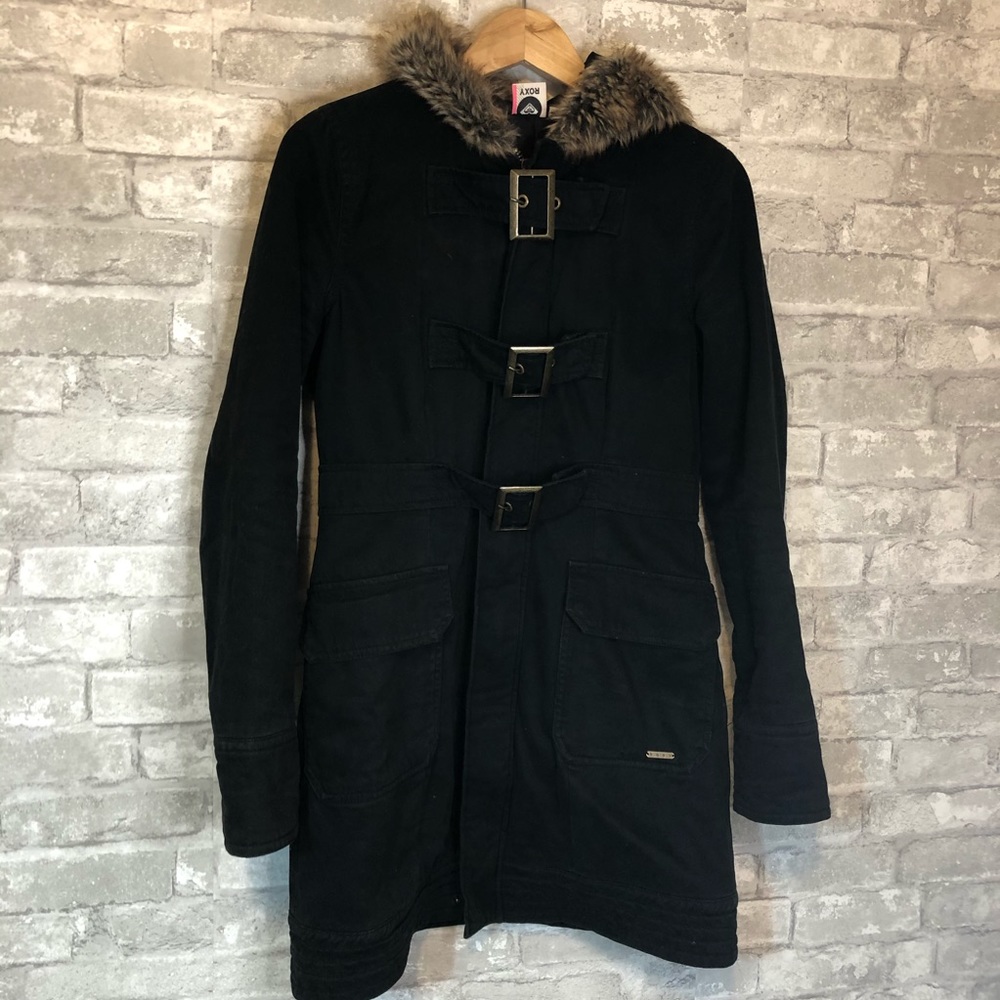 Roxy Hooded Parka Trench Coat